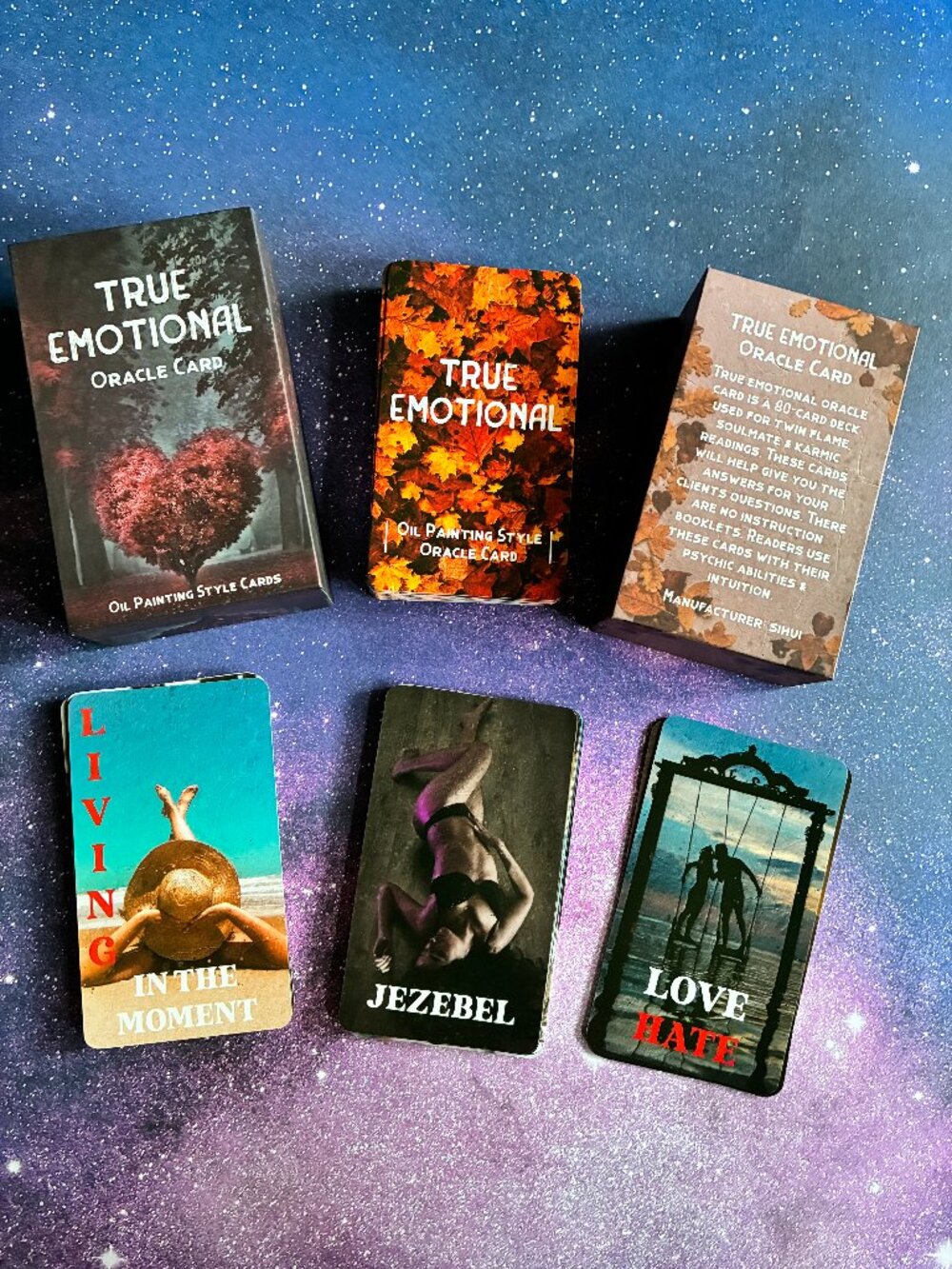 True Emotional Oracle Cards and book